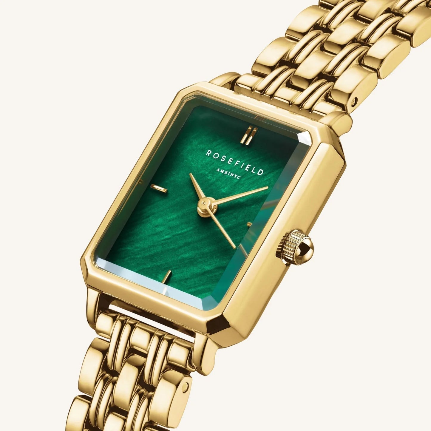 XS Octagone Green Dial - Gold Bracelet - O79