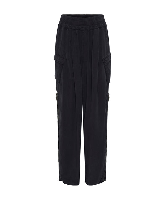 Charcoal Tencel Parachute Pants - Charcoal