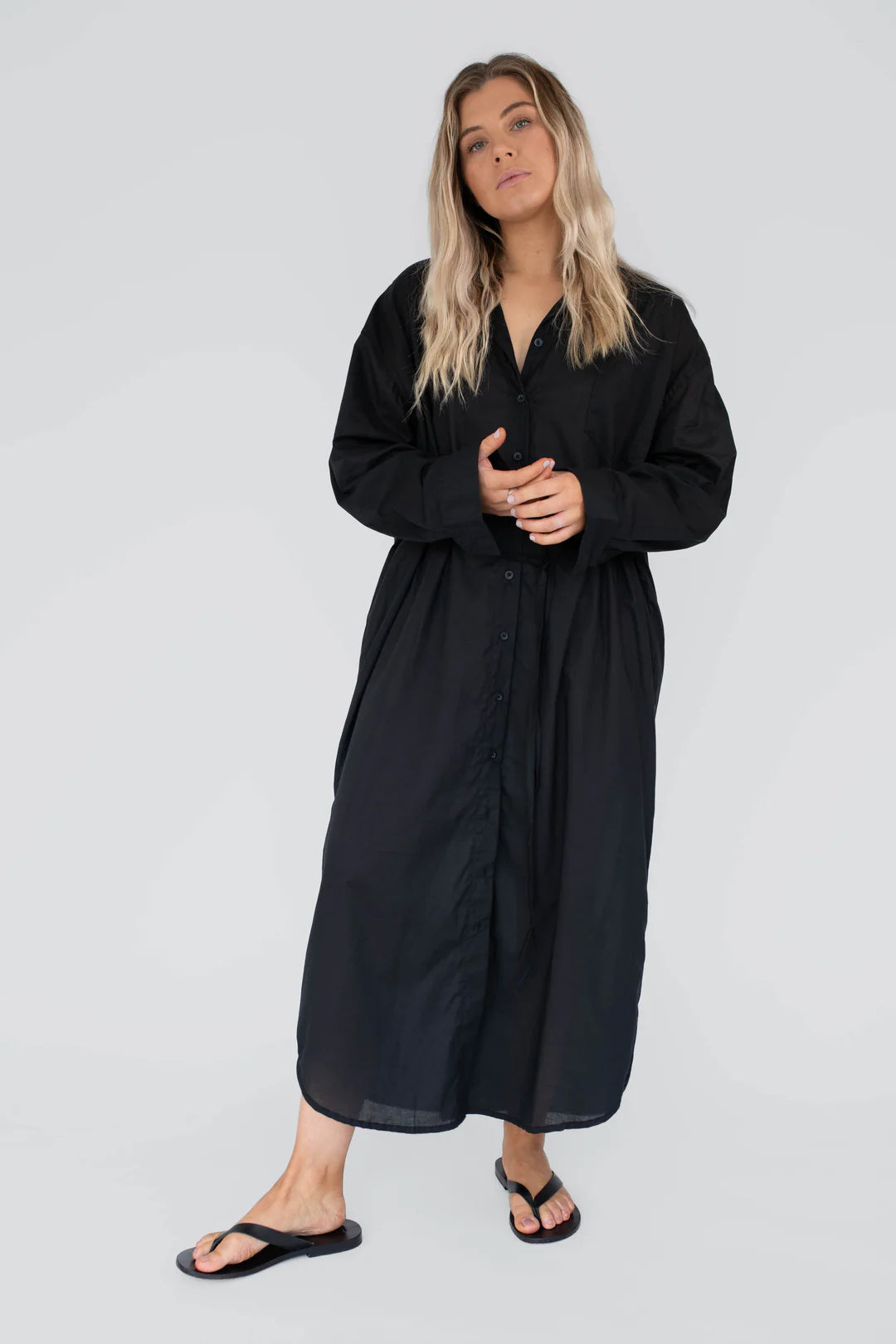 Lagoon Dress - Black O/S