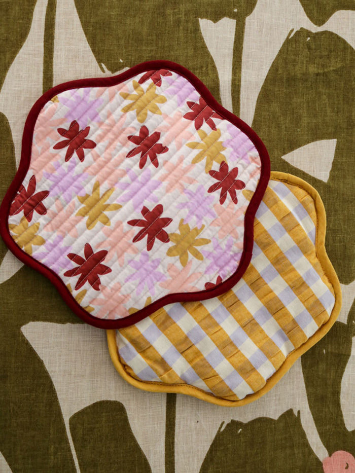 Trivet - Peach Floral