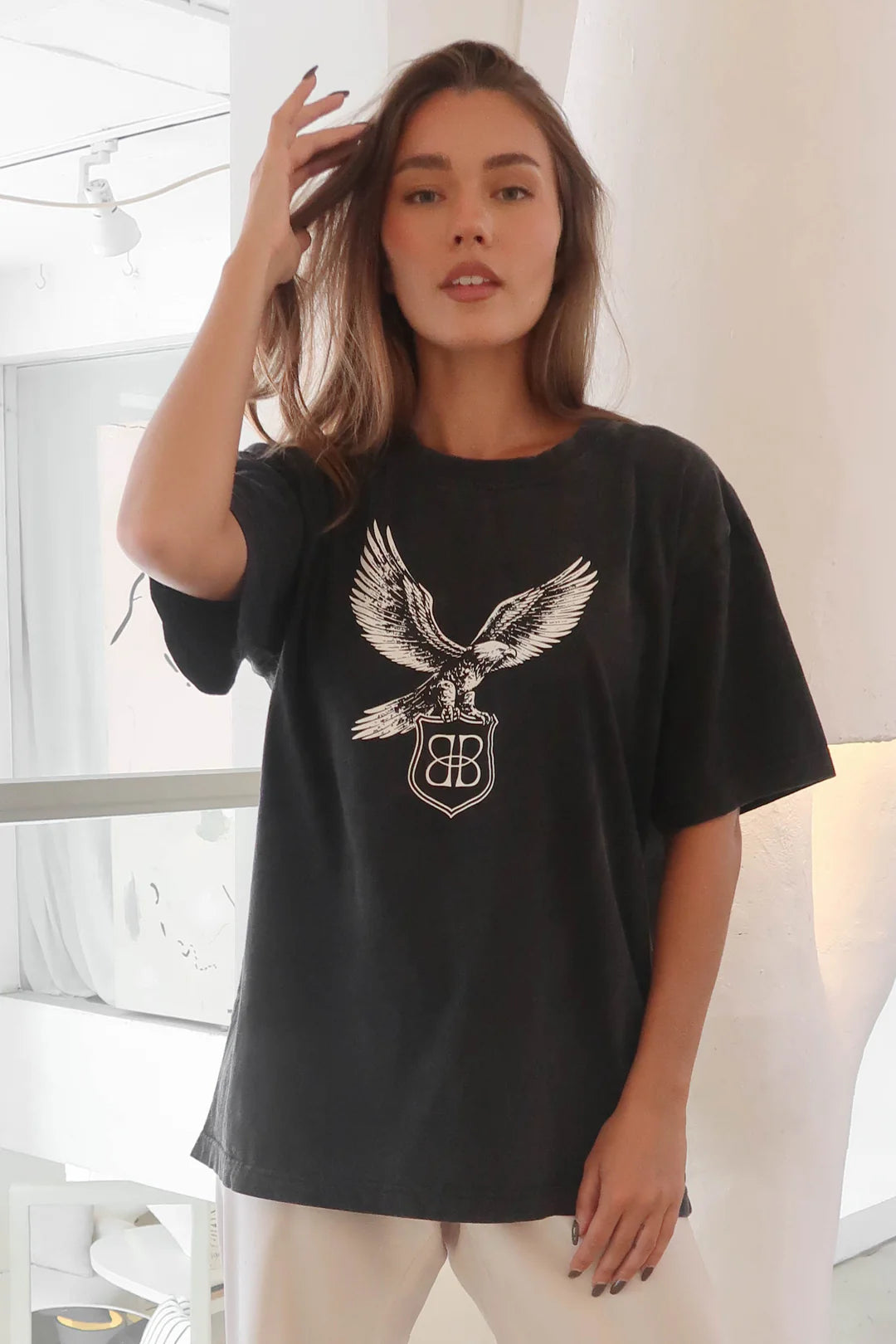 Vintage Eagle Tee - Black