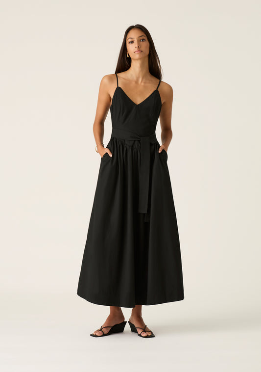 Quinn Midi Dress - Black