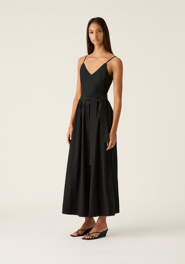 Quinn Midi Dress - Black