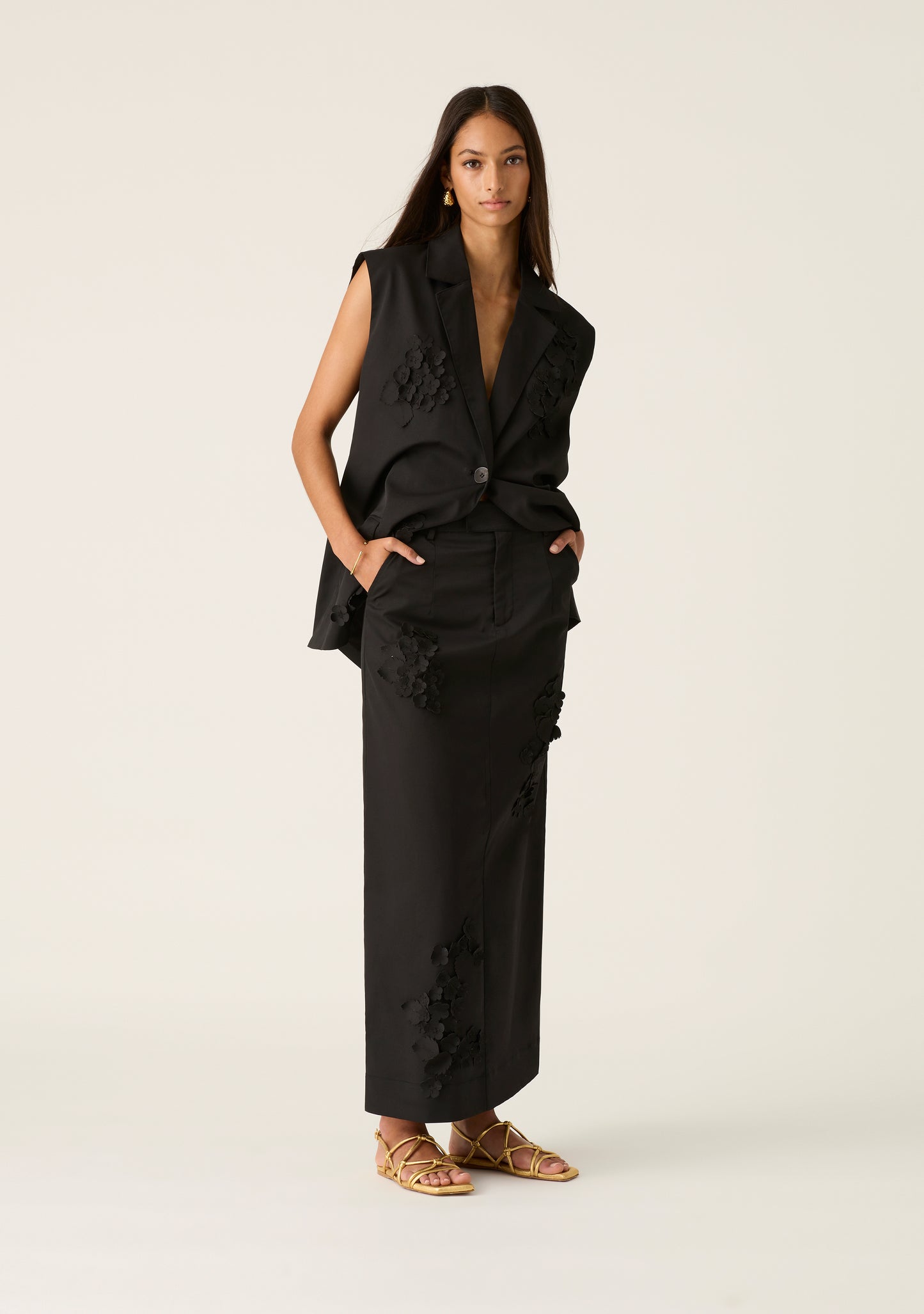 Athena Maxi Skirt - Black