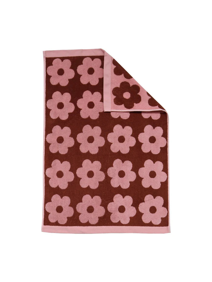 Hand Towel - Winter Flowerbed