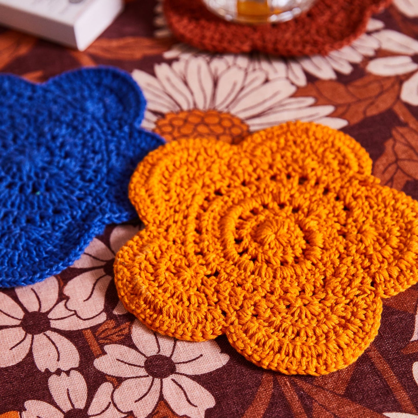 Crochet Coaster Set - Lapis