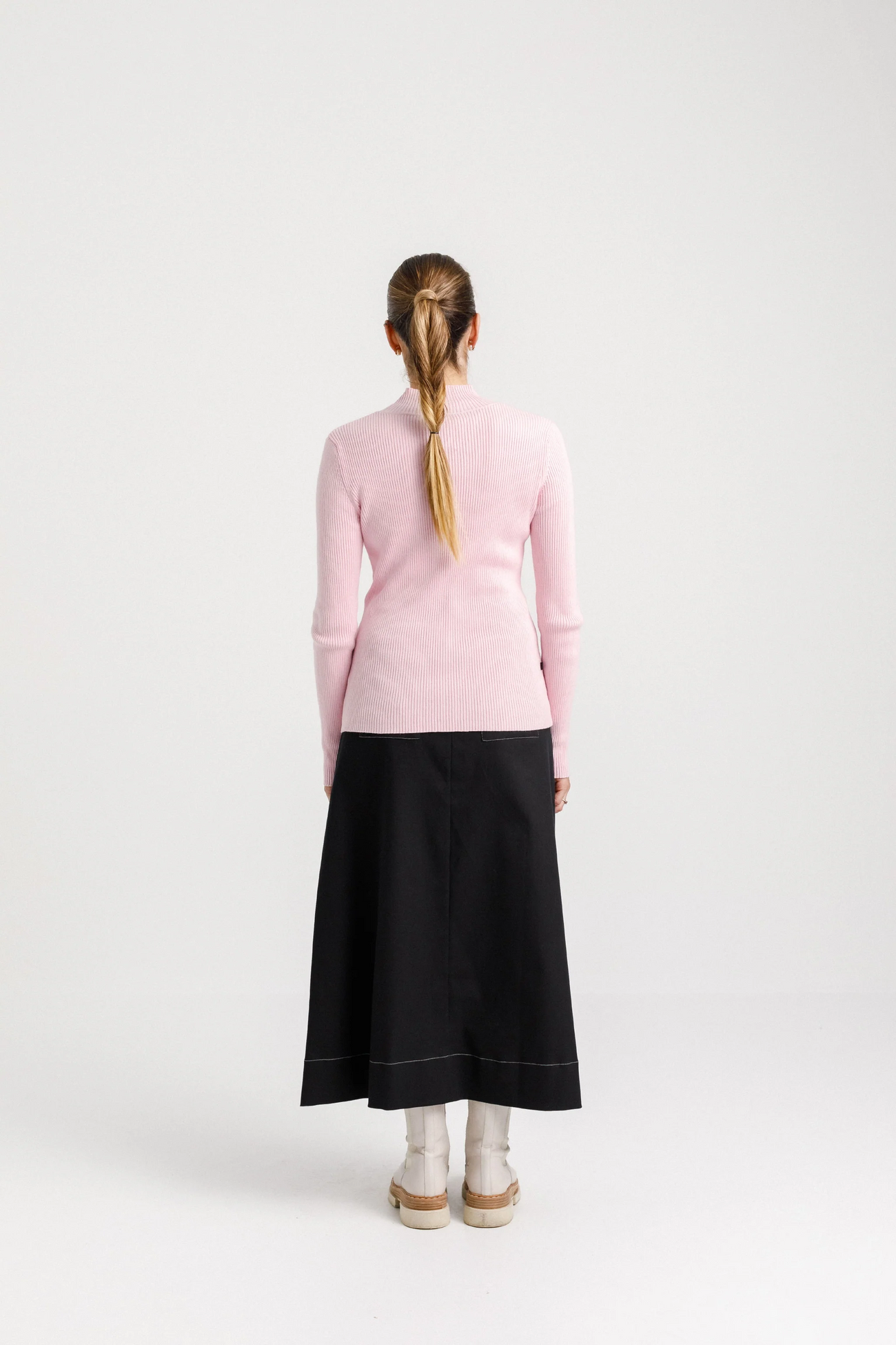 Mock Neck - Longsleeve - Blush