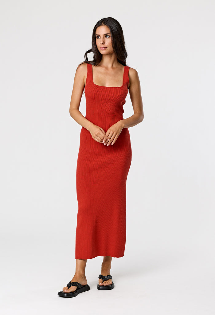 Georgia Dress - Aurora Red